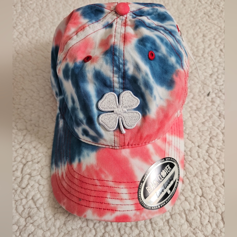 Black Clover Hat Live Lucky Snapback Tyedye Flexfit  Golf Hat